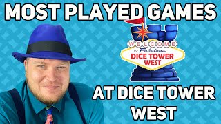 Most Played Games at Dice Tower West 2024  with Tom Vasel [upl. by Ettenawtna]