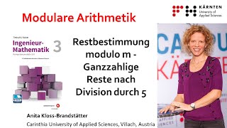 Modulare Arithmetik  Restbestimmung modulo m  Ganzzahlige Reste nach Division durch 5 [upl. by Neivad]