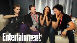 Vampire Diaries Cast Interview with Michael Ausiello Part 1  Entertainment Weekly [upl. by Enilarac980]