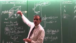 Lecture 17 2014 Continuity equation derivation [upl. by Nari]