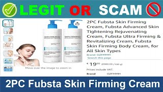 2PC Fubsta Skin Firming Cream Reviews  Jun 2024 Beware of Scam Watch Now [upl. by Mcmath]