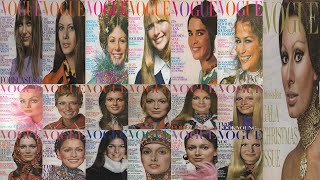 Vogue Magazine Covers 1970s [upl. by Euqitsym]