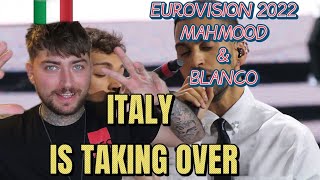 Eurovision 2022 Mahmood amp BLANCO  Brividi  Italy 🇮🇹 National Performance REACTION [upl. by Ripley188]