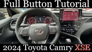 2024 Toyota Camry XSE AWD  FULL Button Tutorial [upl. by Kaila418]