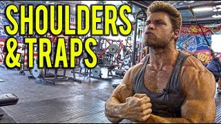 SHOULDERS amp TRAPS DUMBBELL ONLY WORKOUT at home or gym  Dumbbell Workout Plan P4D4 [upl. by Schiffman]