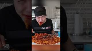 Matt Stonie eating 15 Ramen Noodles [upl. by Wessling]