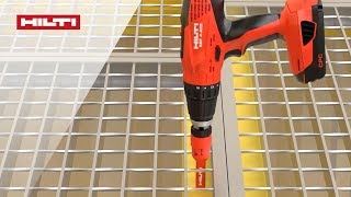 HOW TO attach gratings to steel with different Hilti direct fastening methods [upl. by Lenra]