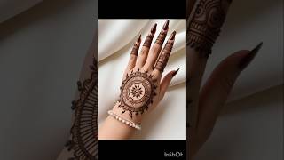 Latest gol tikki mehndi design ❤ mehndi shortvideo song instagram simplemehndidesign song [upl. by Sucam]