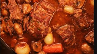 Beef Bourguignon  Classic French Stew [upl. by Vivle]