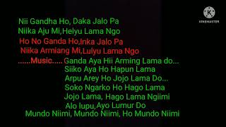 Aha si helyu lamaApatani song karaokeBy Dulley Kano [upl. by Georgeanne]