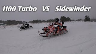 Whos Faster 1100 Turbo vs Sidewinder [upl. by Melvena897]