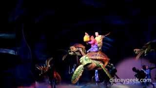 WDW Animal Kingdom  Finding Nemo the Musical  Go with the Flow Clip [upl. by Ahseem215]