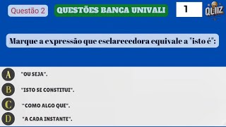 Questões Interpretação de Texto e Português Banca UNIVALI 💭 Concursos Públicos [upl. by Kcirtap]