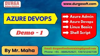 AZURE DEVOPS tutorials  Demo  1  by Mr Maha On 13112024 9AM IST [upl. by Chancelor777]