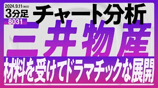 【8031】三井物産 材料を受けてドラマチックな展開。 [upl. by Kramlich553]