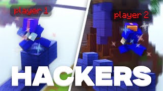 CLUTCHING Against A HACKER TEAM In Hypixel Bedwars [upl. by Enamrahs]