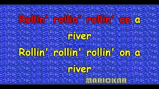 Creedence Clearwater Revival Proud Mary karaoke [upl. by Lamrouex624]