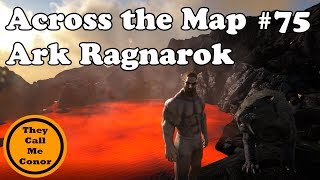 Across the Map Ark Survival Evolved Ragnarok Map walk across the Map TimeLapse Video [upl. by Nlyak]