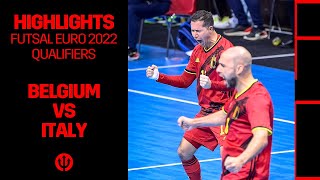 FUTSAL​​  FutsalEURO​​ 2022 Qualification  Belgium 54 Italy [upl. by Strain]