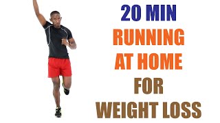 20 Minute Running For Weight Loss At Home Workout 🔥 2700 Steps  250 Calories 🔥 [upl. by Mulvihill]