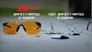 Edge Safety Glasses 22 Rifle Test [upl. by Novert]