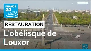 Obélisque de Louxor  le plus ancien monument de Paris se refait une beauté • FRANCE 24 [upl. by Ecirtnuahs]