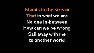 Islands in the stream  Bee Geesmale only  Karaoke [upl. by Jilly]