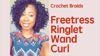 Freetress 2X Ringlet Wand Curl  Natural Looking Crochet Braids [upl. by Yetnruoc]