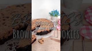 Brookies Brownies and Cookies resep dessert camilan brownies cookies shorts shortvideo usa [upl. by Aneloaup]