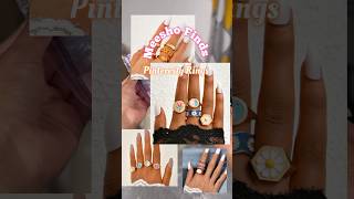 Pinteresty rings 🤌🏻🌸 reels shorts review unboxing rings meesho meesohaul meeshofinds [upl. by Berlinda]