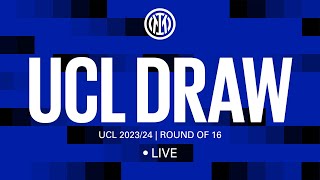 LIVE STREAMING  202324 CHAMPIONS LEAGUE DRAW  ROUND OF 16 🔮⚫️🔵 [upl. by Pedro101]