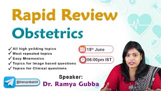 Obstetrics Rapid Review By Dr Ramya Gubba [upl. by Zailer]