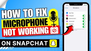 How to Fix Microphone Not Working on Snapchat ✅  Mic Not Working [upl. by Yenaiv]