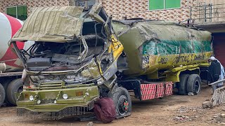 Hino Truck Accident Cabin Chassis Repair  Complete Restoration Video [upl. by Anayia80]