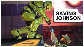 Is it possible to save Sgt Johnson at the end of Halo 3 The answer might surprise you [upl. by Tristas]