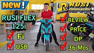 RUSI FLEX 125i Cyan Color Affordable na Scooter Naka Fuel Injection pa [upl. by Westland]