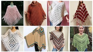 Crochet hand made shurug  Womens ponchoo design ideas [upl. by Aracat]