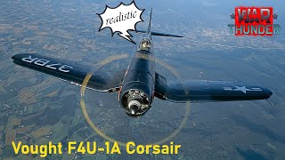 War Thunder  USA Vought F4U1A Corsair  Map Defending Stalingrad Air Realistic [upl. by Fotinas604]