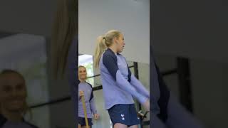 DANCING INTO TRAINING  GYM HYPE  TOTTENHAM HOTSPUR WOMEN [upl. by Aseela]