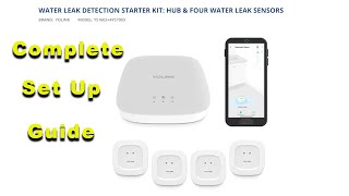 Set Up instructions for the YoLink Water Leak Detection kit Avoid catastrophic water damage [upl. by Idnim]