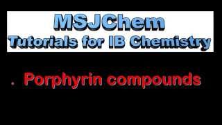 B9 Porphyrin compounds HL [upl. by Sapphire532]