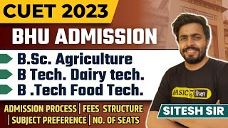 BHU Admission Process Complete details  BHU BSc Agriculture subjects  BHU BSc Ag eligibility [upl. by Philbo]