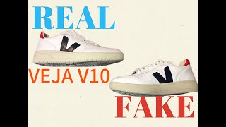 Veja V10 Sneaker Comparison Real vs Fake [upl. by Nuhsed]