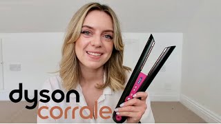 How I use my DYSON CORRALE HAIR STRAIGHTENER  SHORTMEDIUM HAIR TUTORIAL [upl. by Bullen]