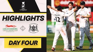 HIGHLIGHTS  Leicestershire vs Gloucestershire  Day Four [upl. by Mckeon]