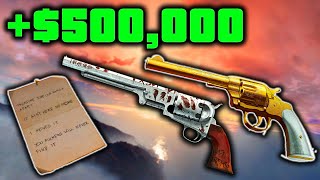 How To Unlock The Secret Golden Revolver amp Navy Revolver  500000  GTA ONLINE Treasure Hunt [upl. by Grindle680]