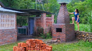 Building drying oven with bricks used to dry agricultural products [upl. by Eyeleen]