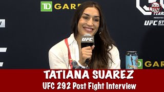 Tatiana Suarez ‘I know I’m the best in the world’ ready for who wins ZhangLemos at UFC 292 [upl. by Ramsden]