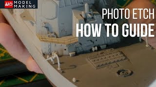 Model Making Tutorial How to use Photo Etch on Scale Model Warships [upl. by Yekram]