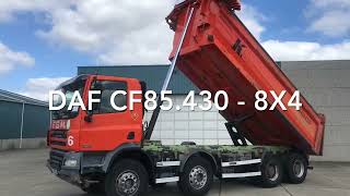 Degroote Trucks DAF CF85430  8x4 tipper for sale [upl. by Nonie337]